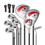 Costway Women's 9 Pieces Complete Golf Club Set-Red