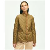 Brooks Brothers Women's Water-Repellant Quilted Jacket | Dark Green | Size Large
