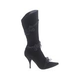 Casadei Boots: Black Print Shoes - Women's Size 8 1/2 - Closed Toe
