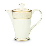Noritake Palace 6 Cup Coffee Server Bone China in White, Size 9.25 H x 9.75 W x 5.25 D in | Wayfair 4753-461
