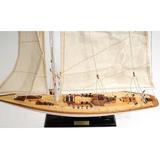 Old Modern Handicrafts Endeavour Model Boat Wood in Brown, Size 31.5 H x 24.0 W x 4.5 D in | Wayfair Y139