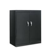 Alera® 2 - Shelf Storage Cabinet Stainless Steel in Black, Size 42.0 H x 36.0 W x 18.0 D in | Wayfair ALE84109