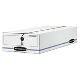 Bankers Box® Liberty Storage Box, Check/Voucher, 9 x 23-1/4 x 5-3/4/Blue, 12/Carton Corrugated in White, Size 19.5 H x 48.0 W x 3.5 D in | Wayfair