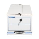 Bankers Box® Liberty Basic Storage Box, Record Form, 8-3/4 x 23-3/4 x 7, White/Blue, 12/Ctn, Size 23.0 H x 33.25 W x 5.0 D in | Wayfair FEL00018
