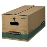 Bankers Box® FastFold Tie Close Box, Letter, 15 x 24 x 10, Kraft/Blue, 12/Carton Corrugated, Size 10.0 H x 40.25 W x 19.5 D in | Wayfair FEL00774