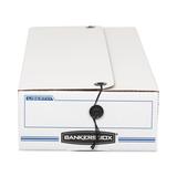 Bankers Box® Liberty Check/Voucher Box, 10-3/4 x 23-1/4 x 4-5/8, White/Blue, 12 per Carton, Size 21.25 H x 43.5 W x 3.25 D in | Wayfair FEL00005