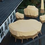 Classic Accessories Fire Pit Cover - Fits up to 44" Polyester in Brown, Size 8.0 H x 44.0 W x 44.0 D in | Wayfair 78992
