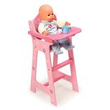 Badger Basket Blossoms & Butterflies Doll High Chair Wood in Brown/Pink, Size 24.0 H x 10.5 W x 11.0 D in | Wayfair 01014