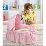 Badger Basket Folding Doll Cradle w/ Rosebud Fabric in Pink, Size 22.0 H x 24.0 W x 12.75 D in | Wayfair 00362