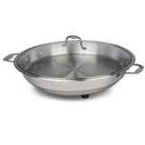 CucinaPro 12" Classic Electric Skillet w/ Lid Stainless Steel in Gray, Size 7.5 H x 16.0 D in | Wayfair S1453