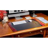 Dacasso 7000 Series Contemporary Style Side-Rail Desk Pad Leather in Black, Size 0.5 H x 25.5 W x 17.25 D in | Wayfair P7002