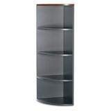 Global Furniture Group Adaptabilities Right End Corner Unit Bookcase Wood in Red/Gray, Size 65.0 H x 20.0 W x 20.0 D in | Wayfair A2065ESHR-AWC/SOG