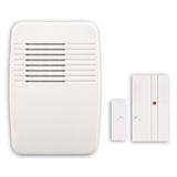 Heath-Zenith Wireless Plug-In Doorbell Kit w/ Entry-Alert Sensor in White, Size 5.13 H x 3.5 W x 1.38 D in | Wayfair SL-7368-03