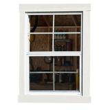 Handy Home Square Window Plastic in Gray, Size 3.25 H x 26.0 W x 34.0 D in | Wayfair 18811-4