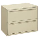 HON Brigade 2-Drawer Lateral Filing Cabinet Metal/Steel in Brown, Size 28.0 H x 36.0 W x 18.0 D in | Wayfair H782.L.L