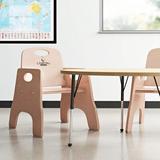 Jonti-Craft Classroom Feeding Chair Wood in Brown, Size 19.5 H x 17.0 W x 18.5 D in | Wayfair 6802JC