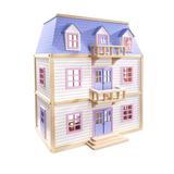 Melissa & Doug Wood Furnished Mansion Wood in Brown/Pink, Size 25.0 H x 6.8 W x 22.2 D in | Wayfair 4588