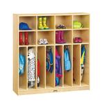 Jonti-Craft® 8 Section Preschool Cubby Locker Wood in Brown/Yellow, Size 50.5 H x 48.0 W x 15.0 D in | Wayfair 2687JC
