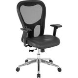 Lorell Mesh Task Chair Aluminum/Upholstered in Gray, Size 44.1 H x 24.9 W x 23.6 D in | Wayfair LLR85036