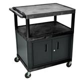 Luxor LP Carts AV Cart Metal in Brown, Size 54.0 H x 32.0 W x 24.0 D in | Wayfair LP54CE-B