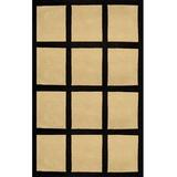 Brown Area Rug - American Home Rug Co. Bright Geometric Handmade Tufted Sand Area Rug in Brown, Size 96.0 H x 60.0 W x 0.5 D in | Wayfair