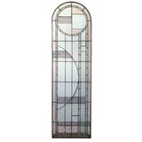 Meyda Tiffany Arc Deco Prairie Right Sided Stained Glass Window in Black/Brown/Gray, Size 54.0 H x 15.0 W x 20.0 D in | Wayfair 22869