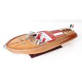 Old Modern Handicrafts Riva Aquarama Exclusive Edition Model Boat Wood in Brown, Size 10.0 H x 35.0 W x 9.0 D in | Wayfair B026