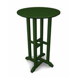 POLYWOOD® Traditional Garden Plastic Bar Table Plastic in Green, Size 37.0 H x 24.0 W x 24.0 D in | Wayfair RRT124GR