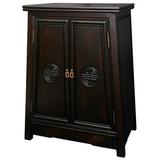 Oriental Furniture Long Life Accent Cabinet Wood in Brown, Size 27.5 H x 21.5 W x 13.0 D in | Wayfair JPN-LLCAB