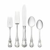 Towle Silversmiths Sterling Silver Old Master 5 Piece Flatware Set, Service for 1 Sterling Silver in Gray | Wayfair T0331540