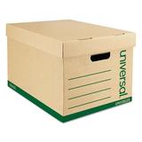 Universal® Recycled Record Storage Box, 12/Carton Corrugated in Brown, Size 28.06 H x 5.31 W x 23.31 D in | Wayfair UNV28223