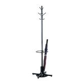 Safco Products Company Coat Rack w/ Umbrella Stand Metal in Black, Size 70.0 H x 21.0 W x 21.0 D in | Wayfair 4168BL