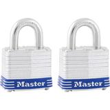 Master Lock Company Master Lock High Security Padlocks, Silver, 2 per Pack, Steel, Size 1.56 W in | Wayfair 3T