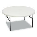 Iceberg Enterprises Indestruc-Tables Too 60" Circular Folding Table Plastic/Resin in Gray/Green, Size 29.0 H x 60.0 W x 60.0 D in | Wayfair