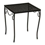 Woodard Briarwood Wrought Iron Outdoor Side Table Metal, Size 14.8 H x 16.0 W x 16.0 D in | Wayfair 190213-48