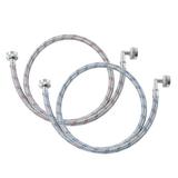 ANY LAUNDRY Stainless Steel Universal Washing Machine/Dryer Washer Hose in Gray, Size 1.0 H x 48.0 W x 1.0 D in | Wayfair AWIH4S