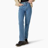 Dickies Women's Houston Relaxed Fit Jeans - Chambray Light Blue Size 25 (FPR36)