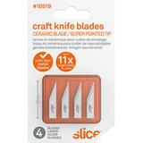 Slice 10519 Ceramic Craft Blades (Straight-Edge, Pointed Tip, Pack of 4) 10519