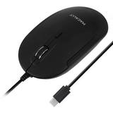 Macally USB Type-C Wired Optical Mouse with Quiet Click for Mac and Windows (Black) UCDYNAMOUSEB