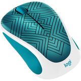 Logitech Design Collection Wireless Mouse (Teal Maze) 910-005838