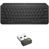 Logitech MX Keys Mini Wireless Keyboard & Logi Bolt USB Receiver Bundle (Black) 920-010475