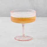 Chloe Glassware Sets - Blush Coupe - Set of 4