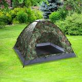 HUBESTSELLER Outdoor Camping Tent, Camping Rainproof Dome Tent, Easy Setup for Hiking 2 - 3 Persons Steel in Gray/Green | Wayfair 001WF06PCT