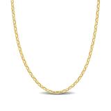 Sofia B Women's Necklaces Yellow - 10k Gold Diamond-Cut Oval Rolo Link 20'' Chain Necklace