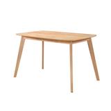 Corrigan Studio® Lamya 48" Solid Oak Dining Table Wood in Brown, Size 30.0 H x 48.0 W x 30.0 D in | Wayfair 20206065F1F24DA19F9A98671C69ABF5