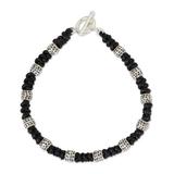 'Thai Knots' - Men's Fair Trade Leather Bracelet