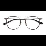 Unisex s geometric Gunmetal Aluminium Alloy,Titanium Prescription eyeglasses - Eyebuydirect s Alum