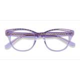 Female s horn Clear Purple Gold Acetate Prescription eyeglasses - Eyebuydirect s Arcady