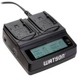 Watson Duo LCD Charger Kit with 2 Battery Adapter Plates for BP-2L14, NB-2L/2LH DLCX