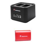 Manfrotto ProCUBE Twin Charger & LP-E6 Battery Kit MANPROCUBEC